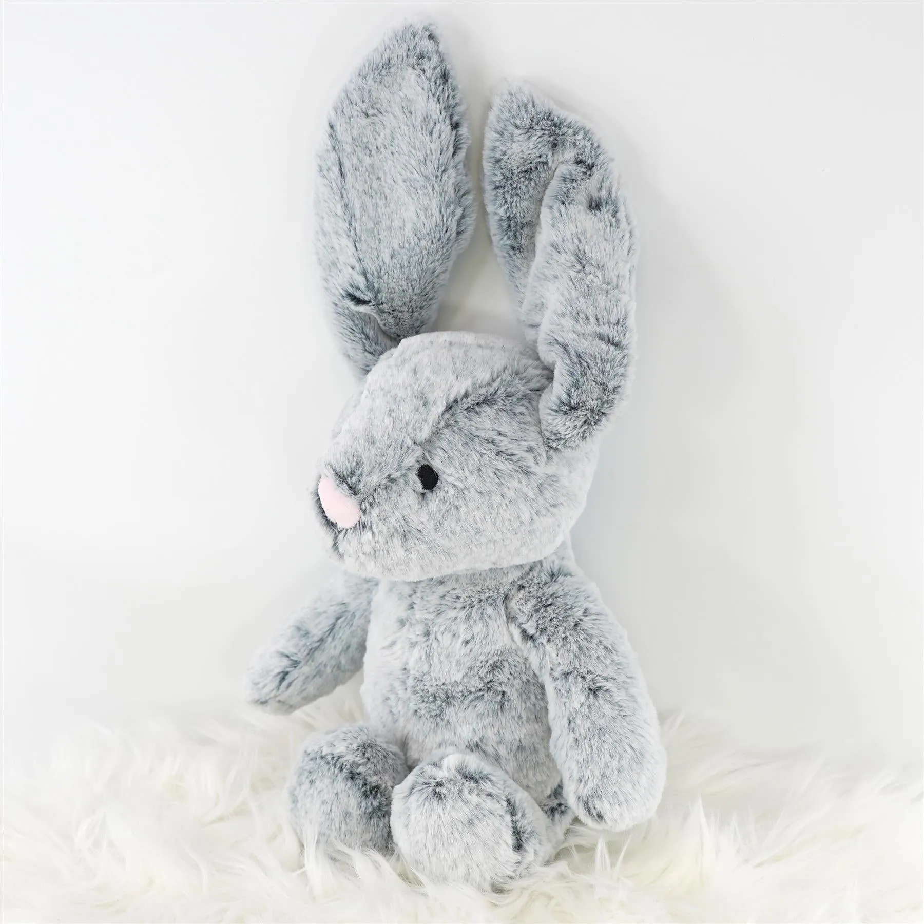 10" Plush Super Soft Grey Rabbit Cuddly Toy