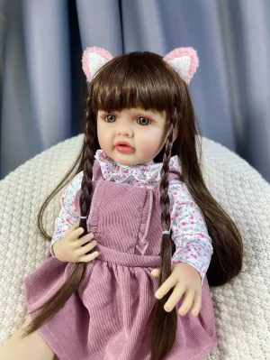 22 Inch Full Silicone Vinyl Reborn Baby Caitlyn
