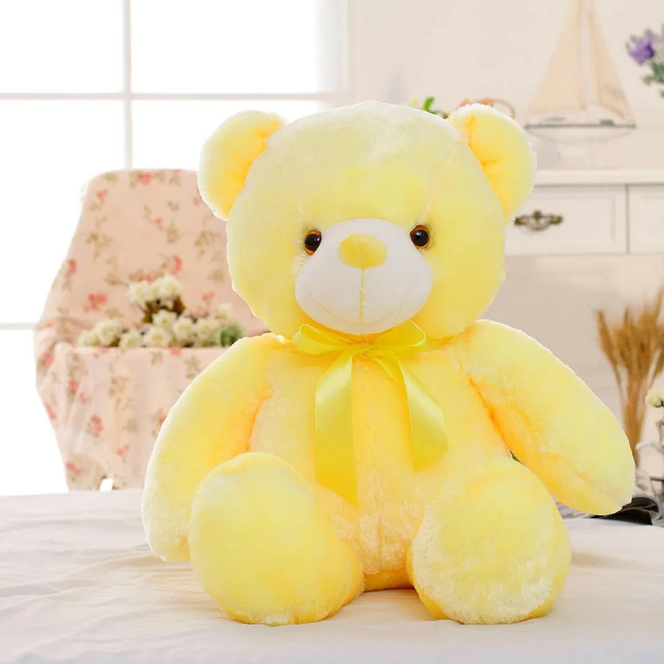 32-50cm Luminous Creative Light Up LED Teddy Bear Plush Decor