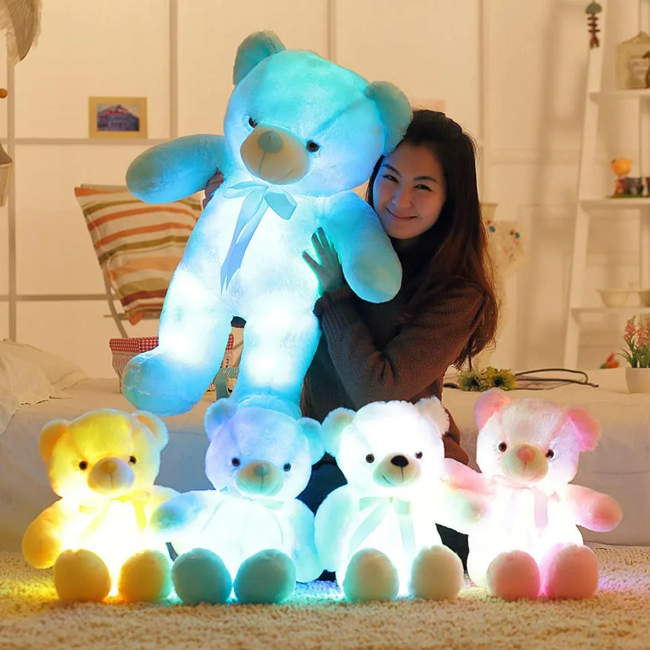 32-50cm Luminous Creative Light Up LED Teddy Bear Plush Decor