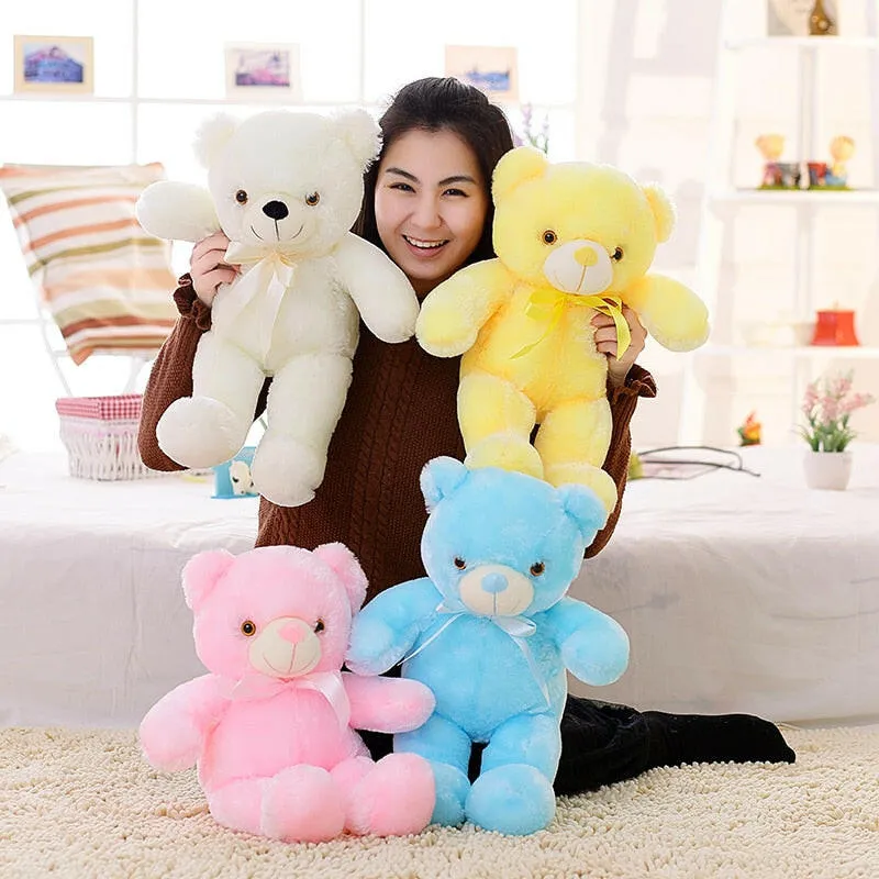 32-50cm Luminous Creative Light Up LED Teddy Bear Plush Decor