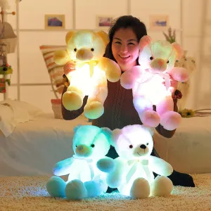32-50cm Luminous Creative Light Up LED Teddy Bear Plush Decor