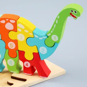 3D animal Wooden Puzzle Board - (MJ8)