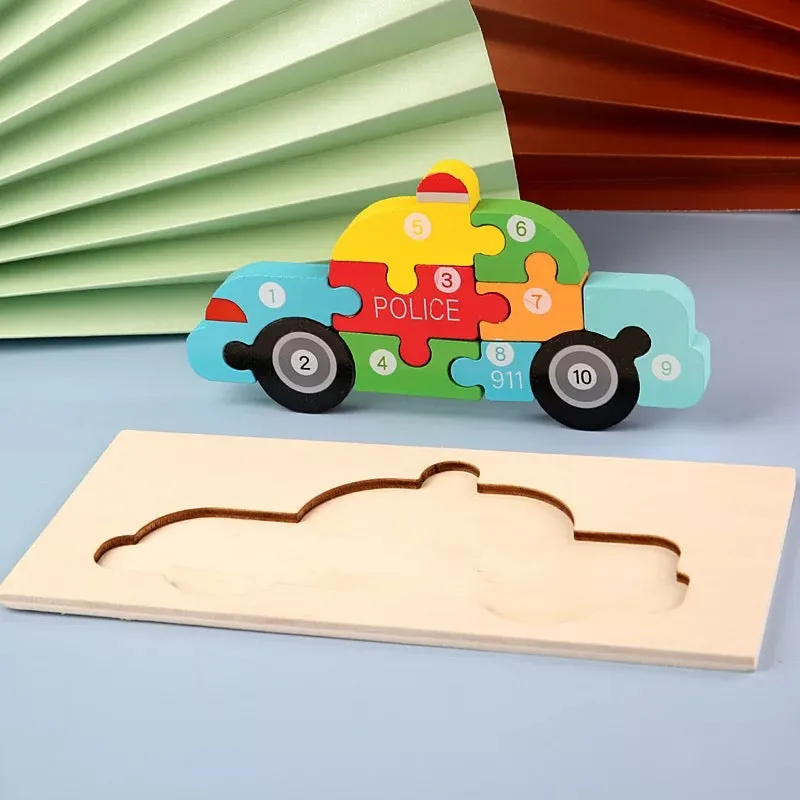 3D animal Wooden Puzzle Board - (MJ8)