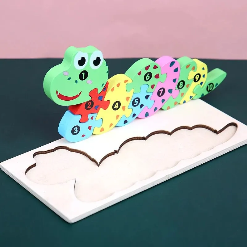 3D animal Wooden Puzzle Board - (MJ8)