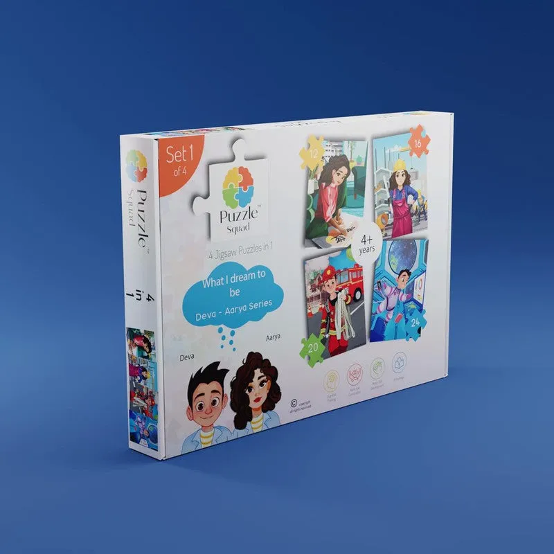 4 in 1 Jigsaw Puzzle with 72 Pieces - Set 1