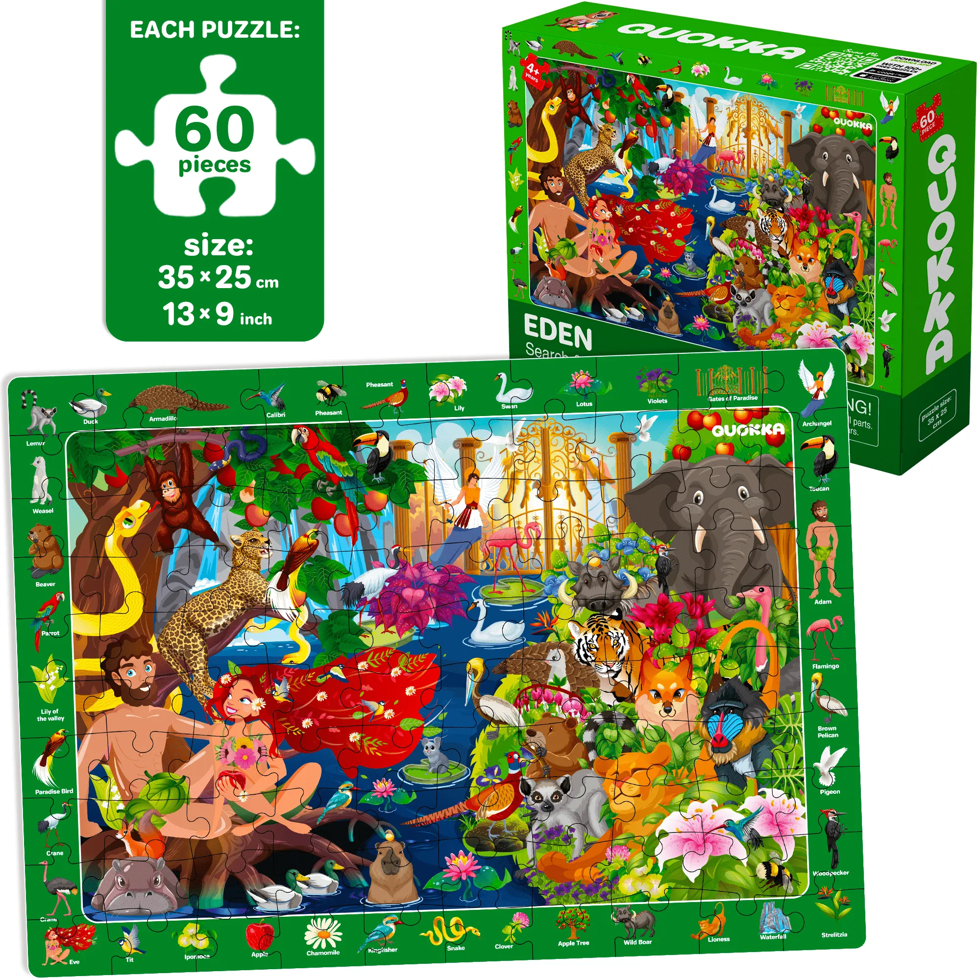 60 Piece Puzzles for Kids | Religion Set