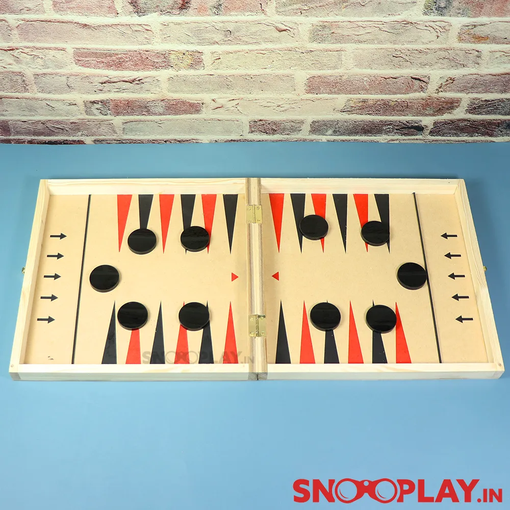 7 in 1 Wooden Board Games (Foldable Board with Storage)