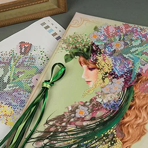 Beadwork kit B-641 "Spring", Bead Embroidery, Needlepoint, Handcraft kit, DIY Beaded Painting 3D, Tapestry Beaded Cross Stitch kit, Beadwork