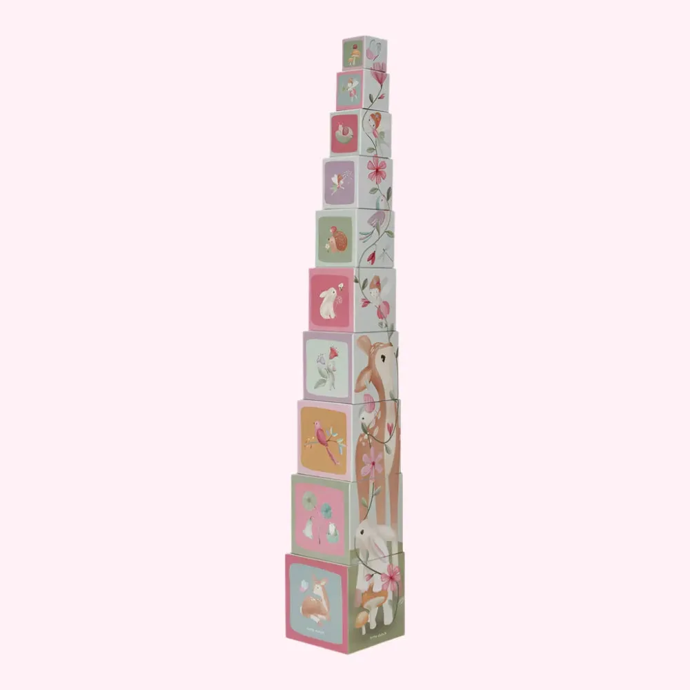 Building Cube Blocks Cardboard - Fairy Garden