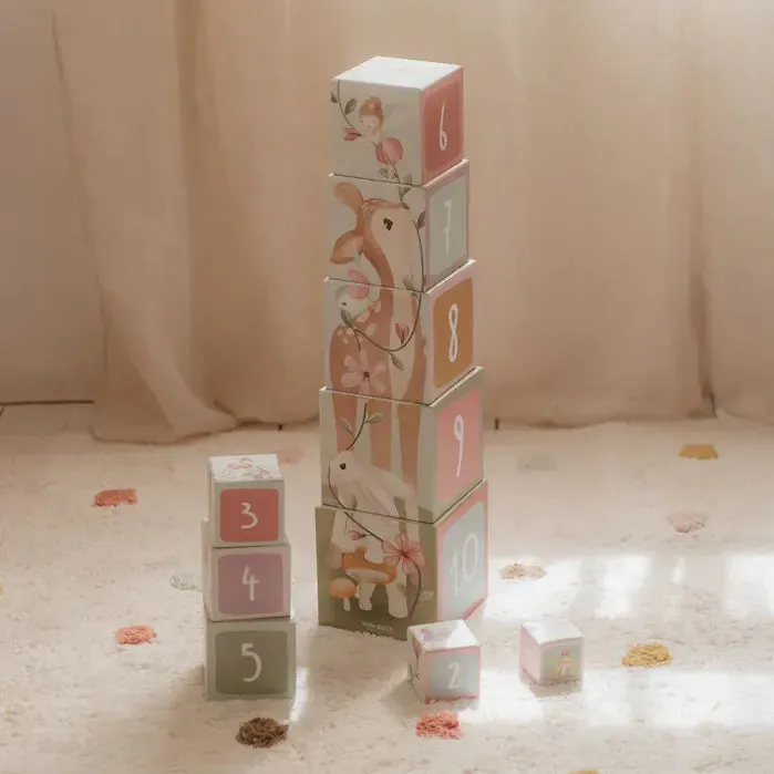 Building Cube Blocks Cardboard - Fairy Garden