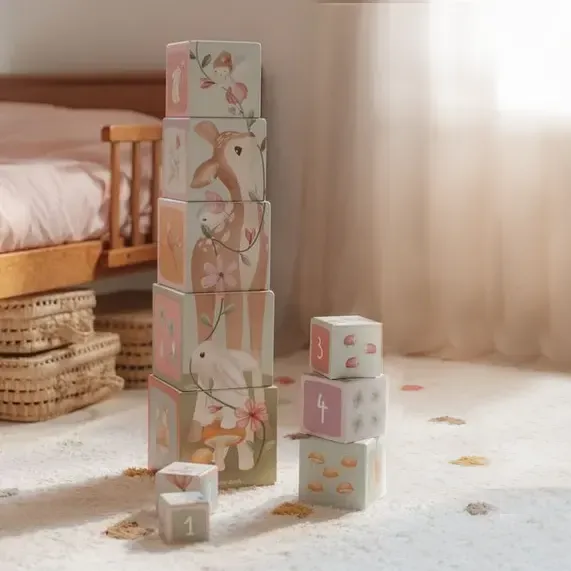 Building Cube Blocks Cardboard - Fairy Garden