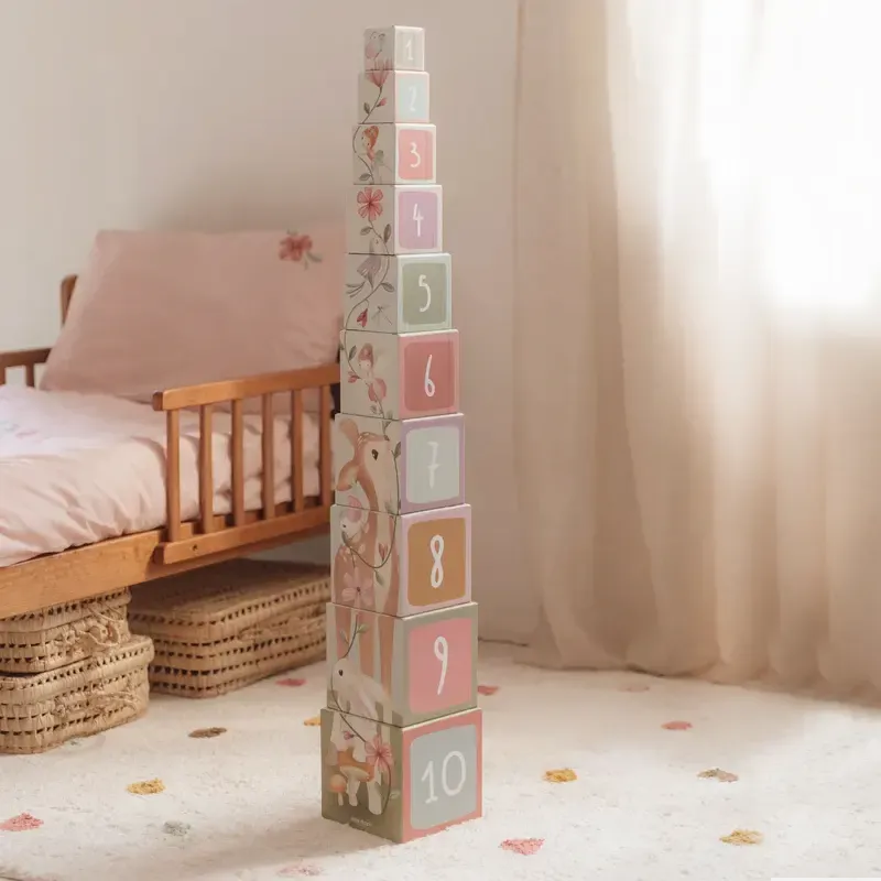 Building Cube Blocks Cardboard - Fairy Garden