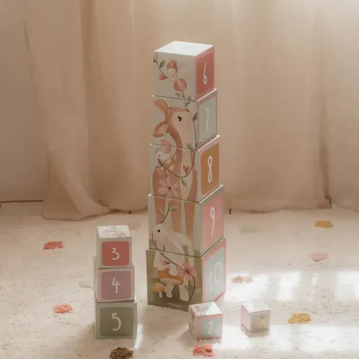 Building Cube Blocks Cardboard - Fairy Garden