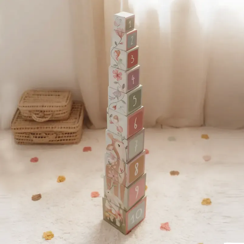 Building Cube Blocks Cardboard - Fairy Garden