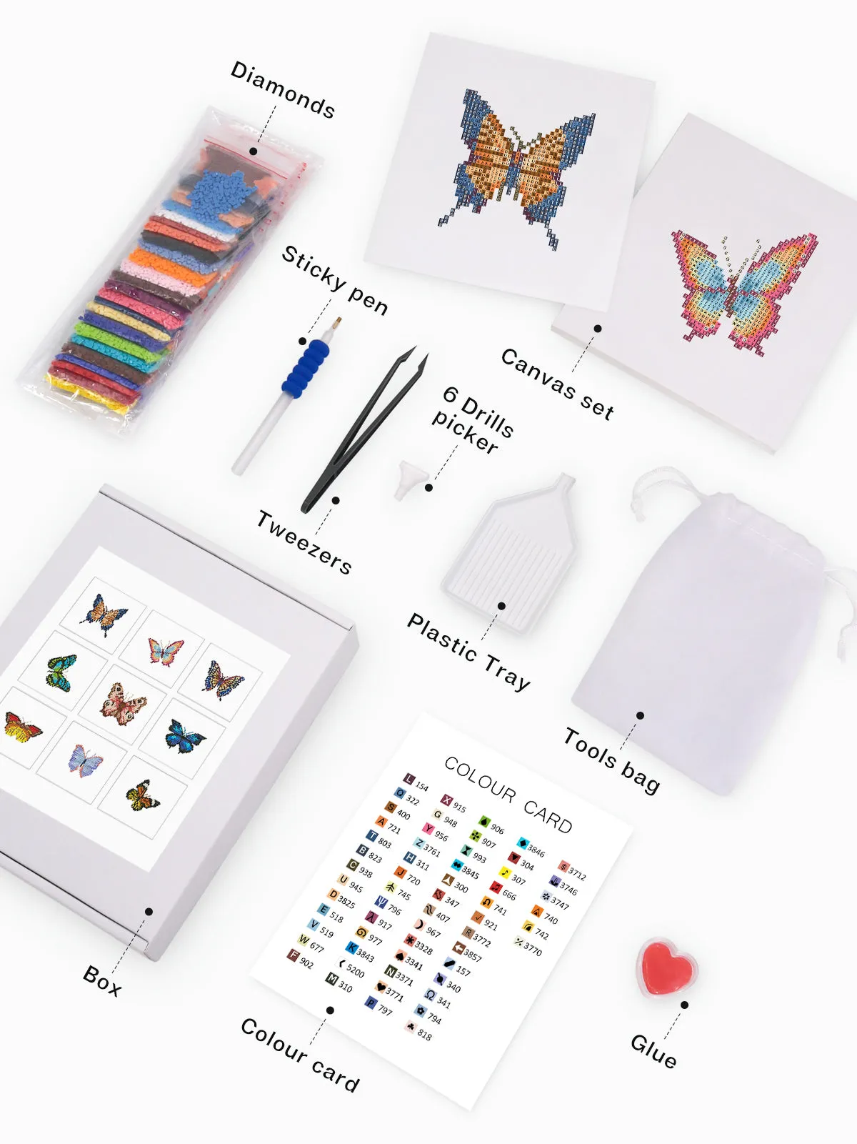 Butterfly Collection 1 - Mini Diamond Painting Kit
