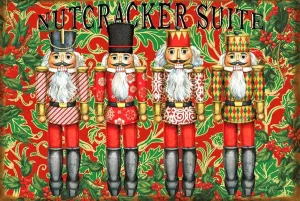 Christmas Mistletoe Nutcracker - Holiday Diamond Painting, Full Round/Square 5D Diamonds