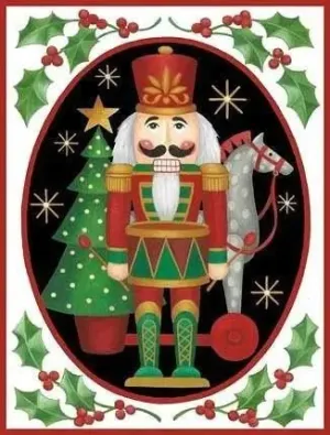Christmas Toy Nutcracker - Holiday Diamond Painting, Full Round/Square 5D Diamonds