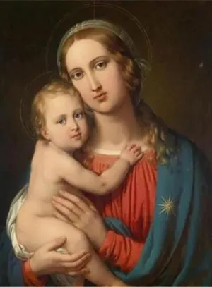 Classic Madonna - Religious Diamond Painting, Full Round/Full Square 5D Diamonds, Virgin Mary Portrait