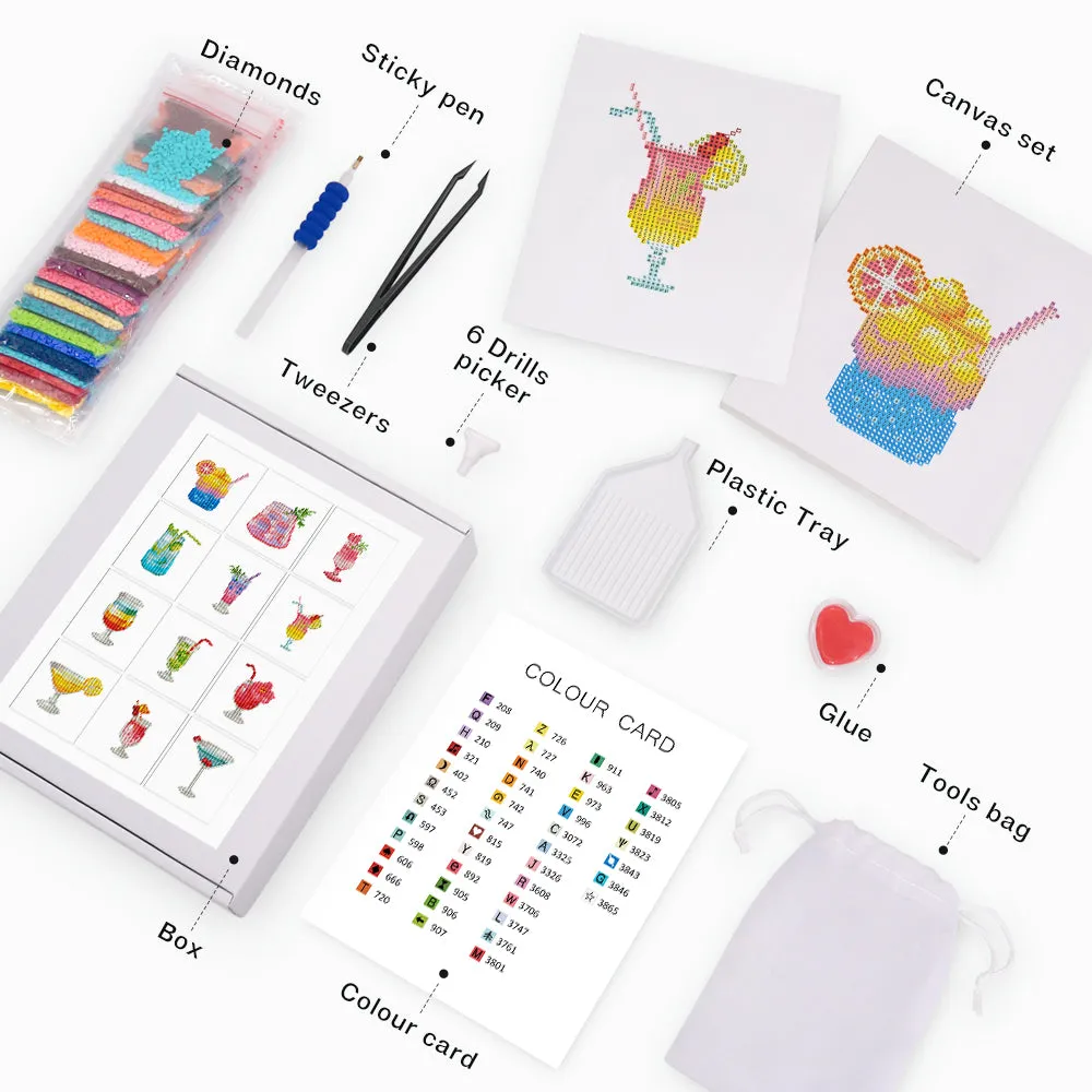 Cocktail Collection 1 - Mini Diamond Painting Kit