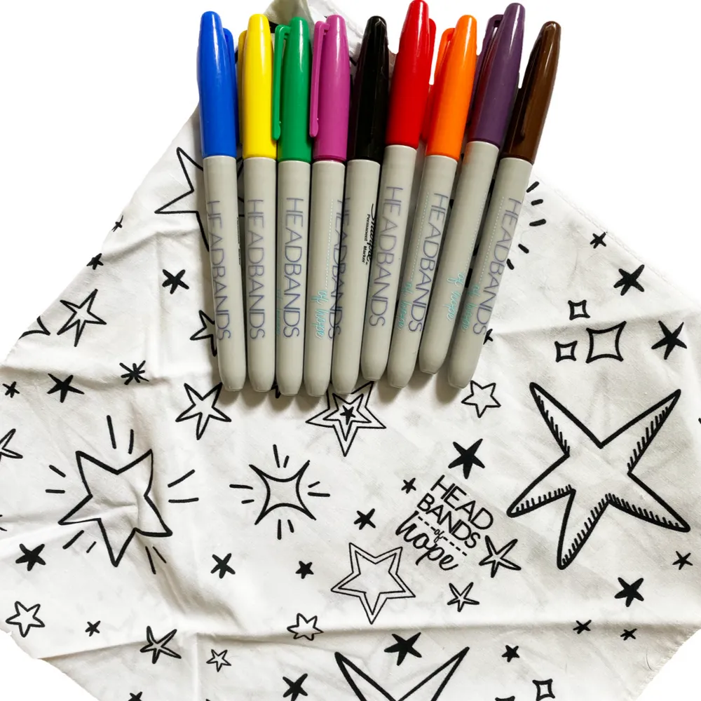 Coloring Bandana Pack   Sharpies
