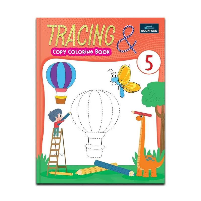 Copy Coloring Books For Kids - Set Of 6 Books - Tracing Copy Coloring Book, Halloween Jungle And Many More