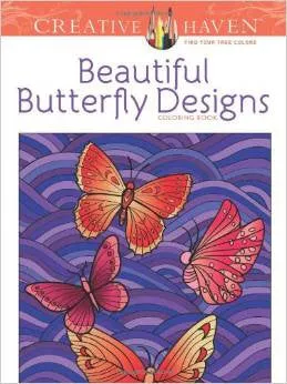 Creative Haven Beautiful Butterfly Designs Coloring Book