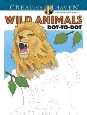 Creative Haven Wild Animals Dot to Dot Book