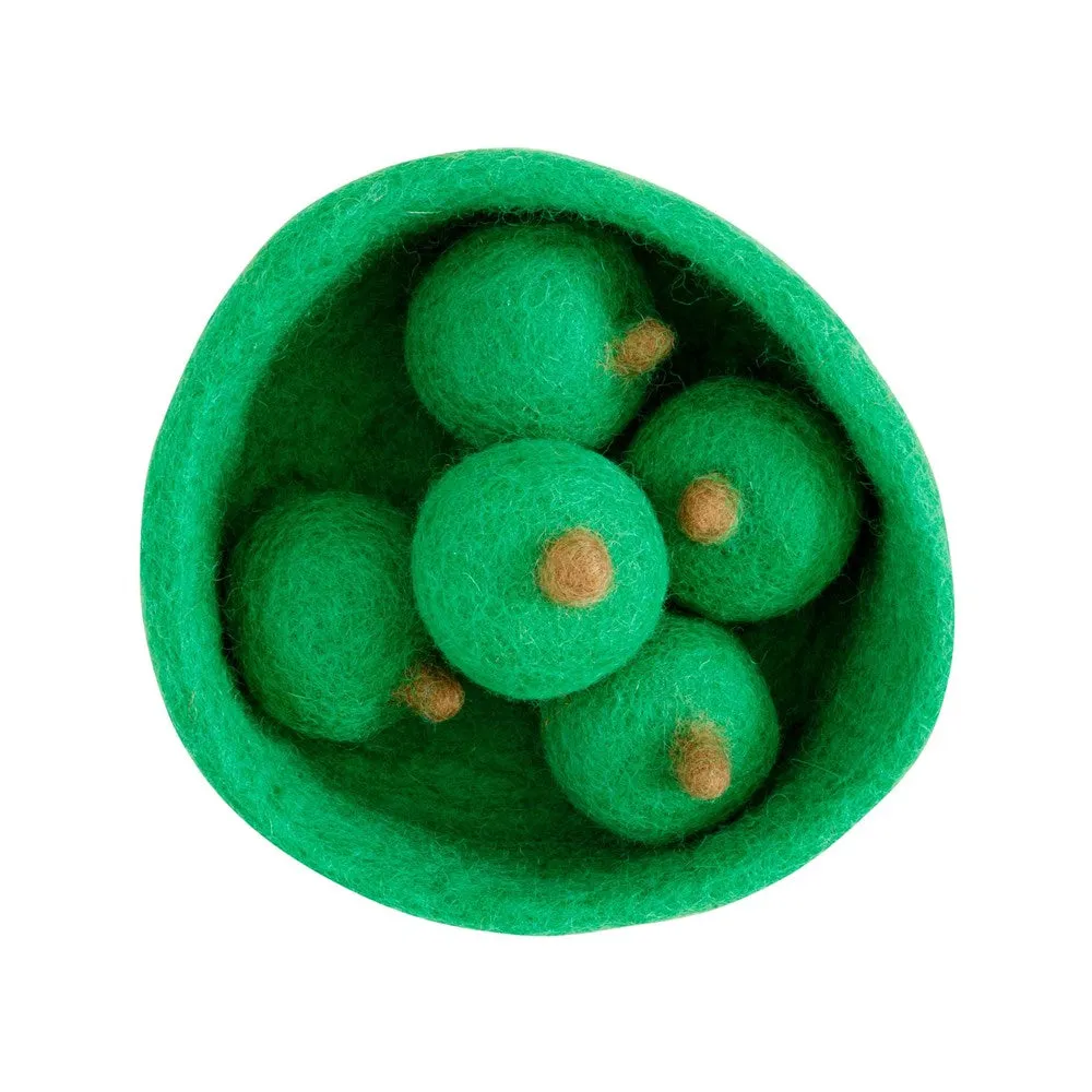 Dashdu - Adam Apple - 5 Felt Fruit Apples with Bowl