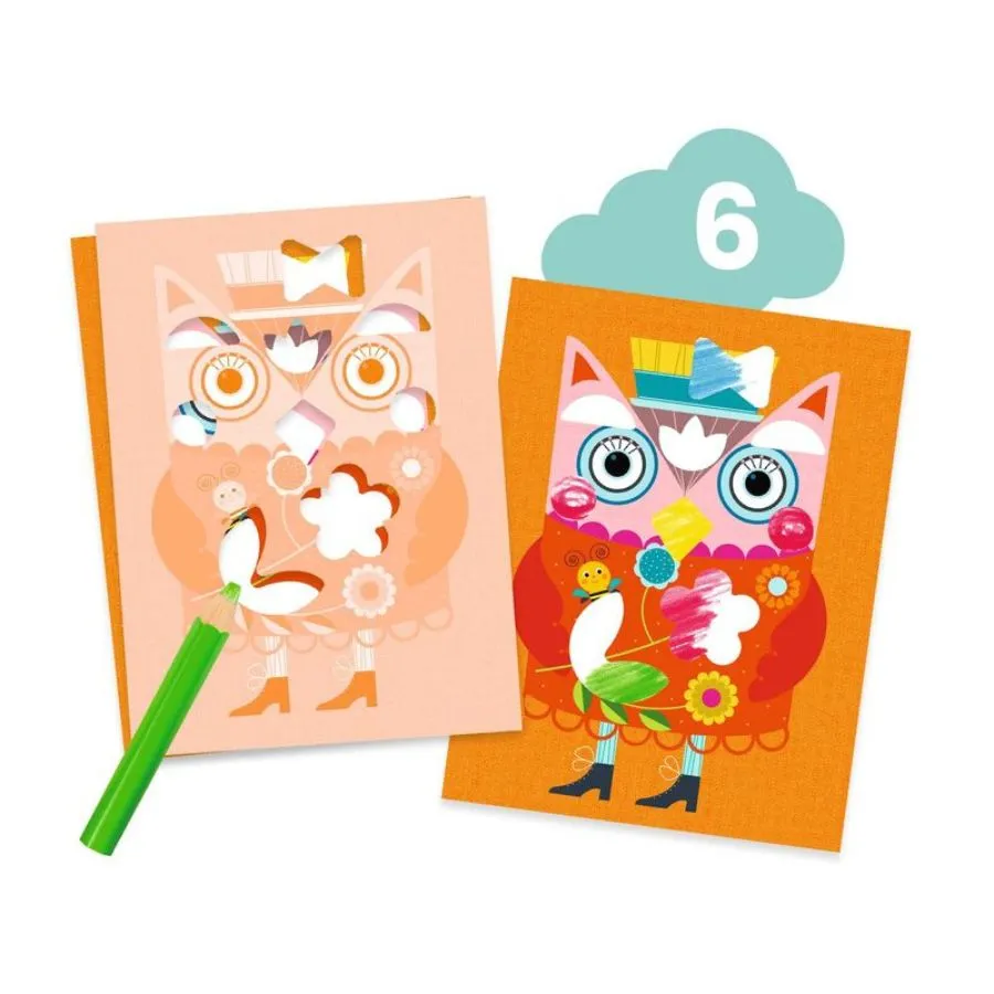 Djeco - The Cat and His Friends Multi Craft Kit