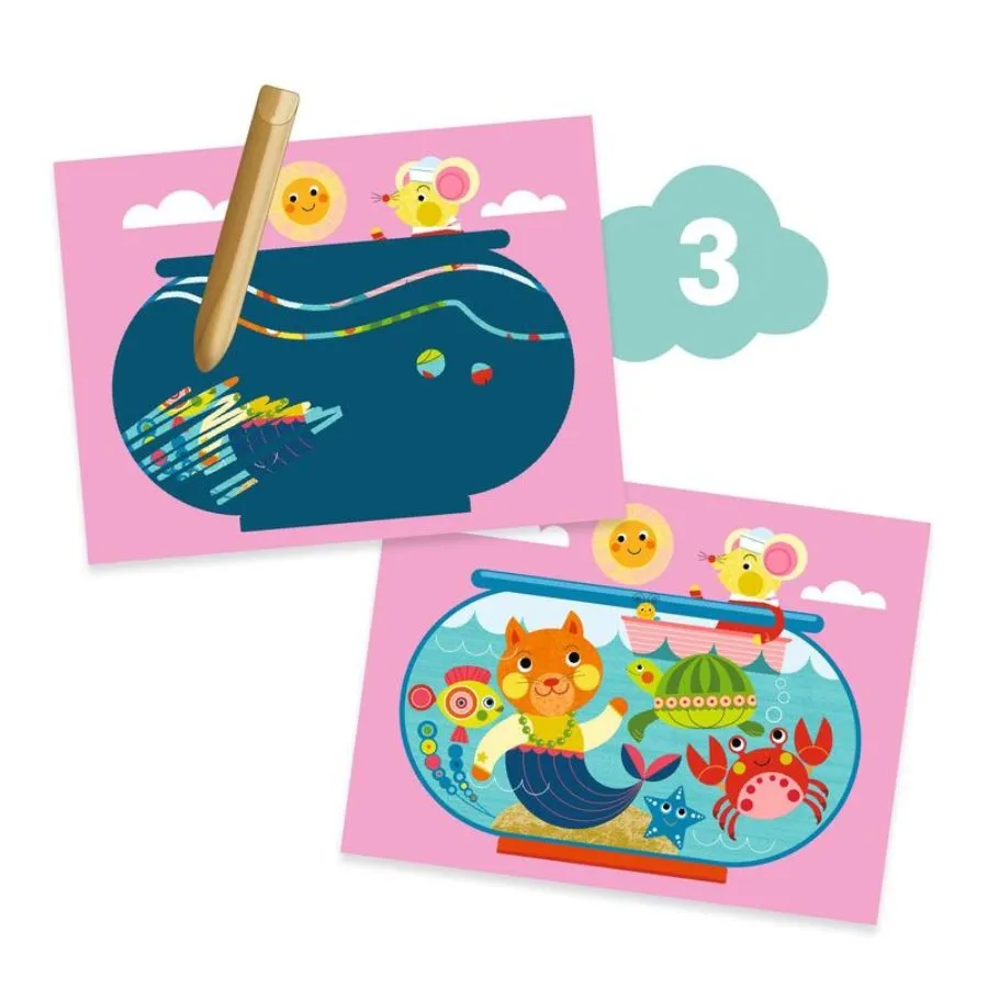 Djeco - The Cat and His Friends Multi Craft Kit
