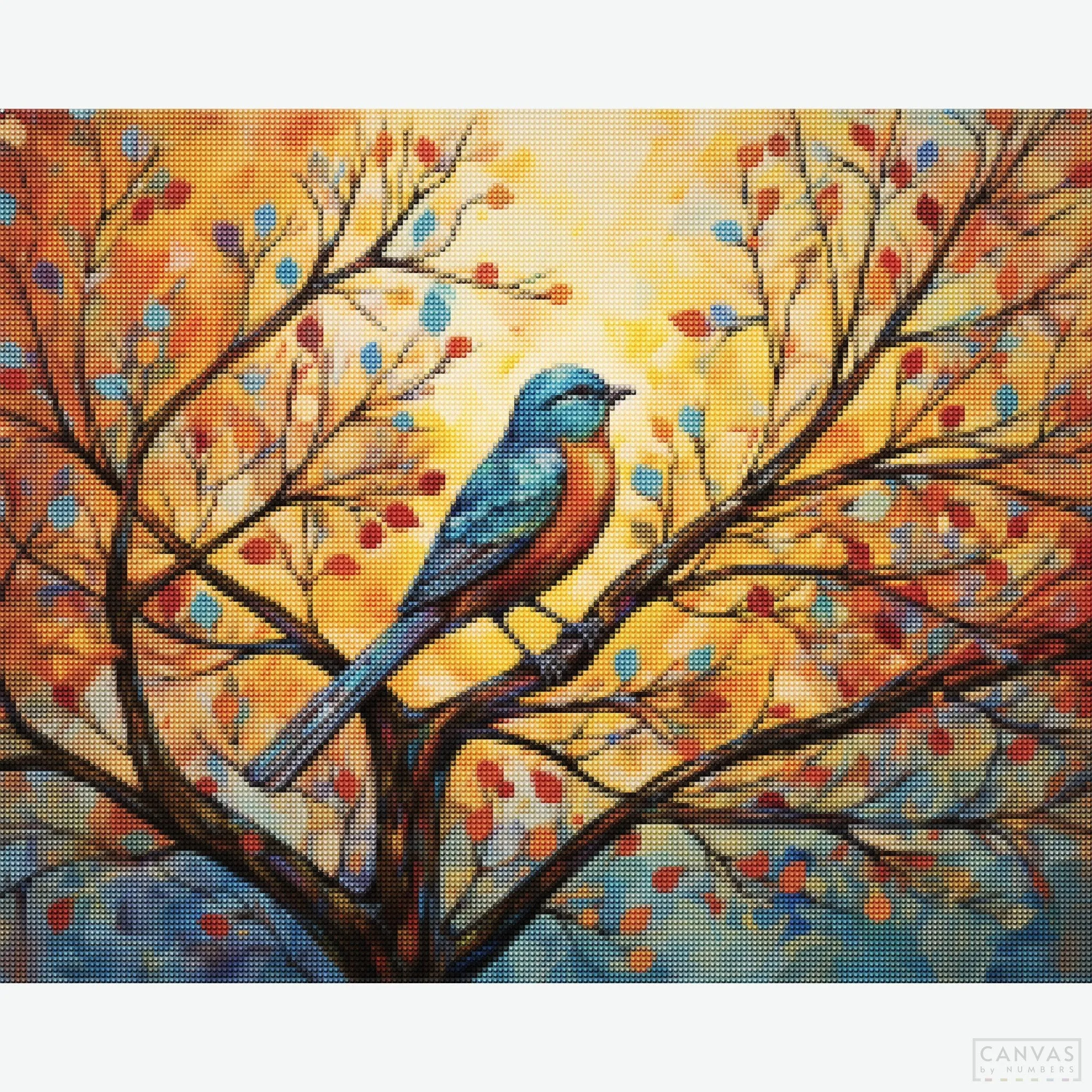 Eastern Bluebird Diamond Painting Kit