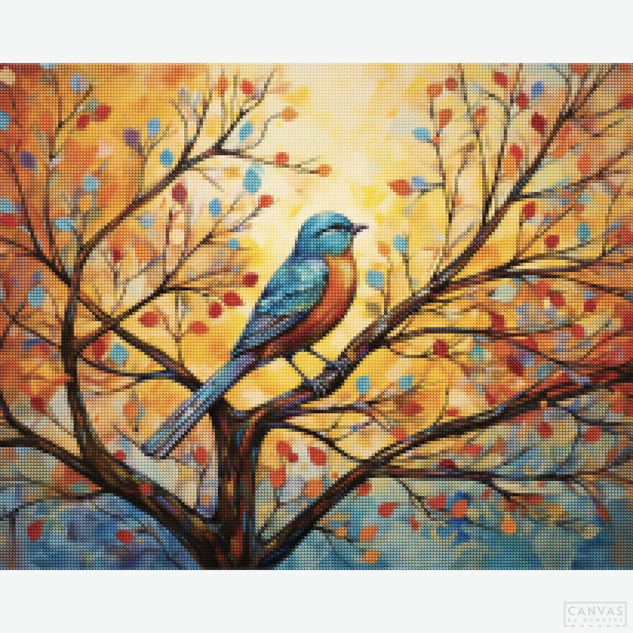 Eastern Bluebird Diamond Painting Kit