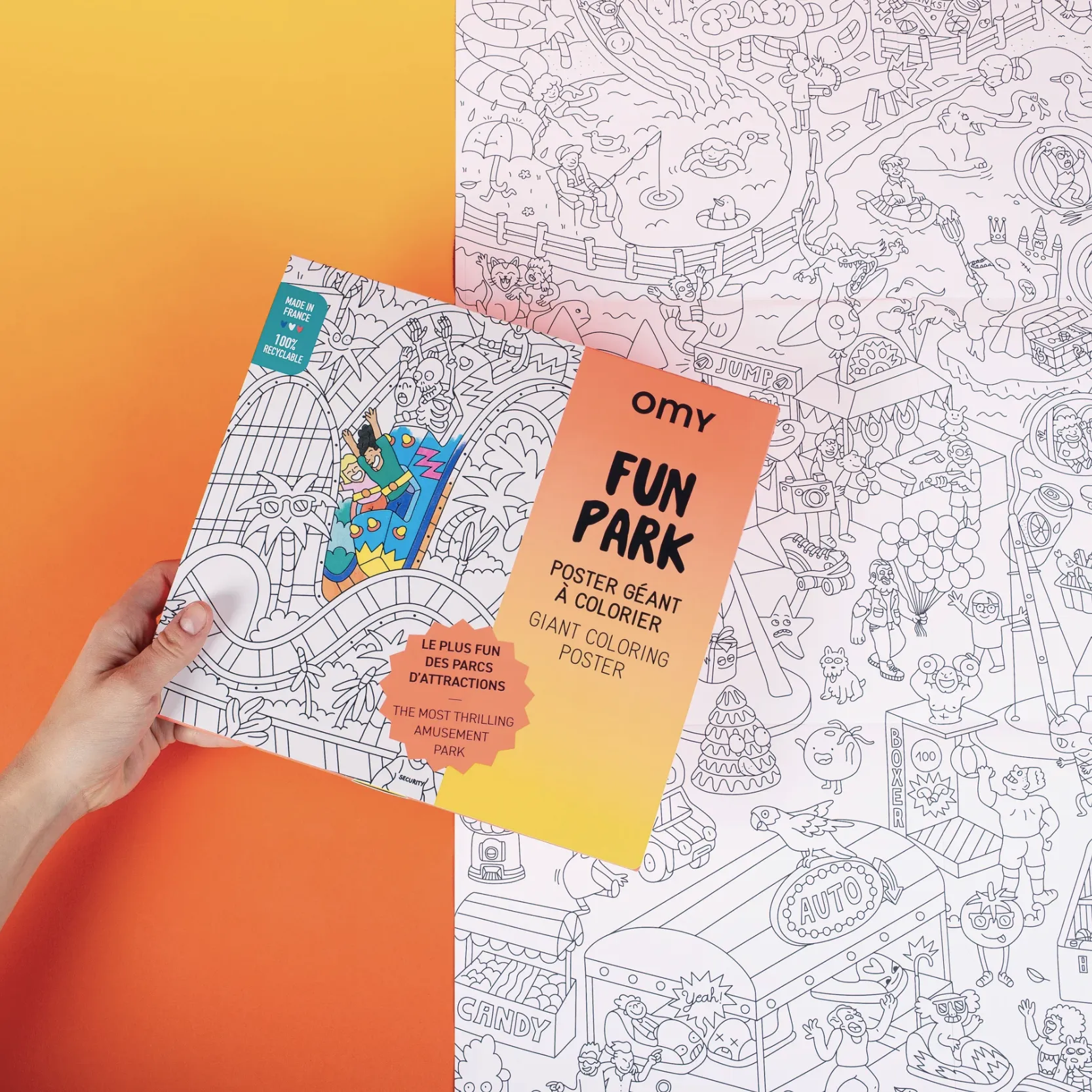 Fun Park Giant Coloring Poster