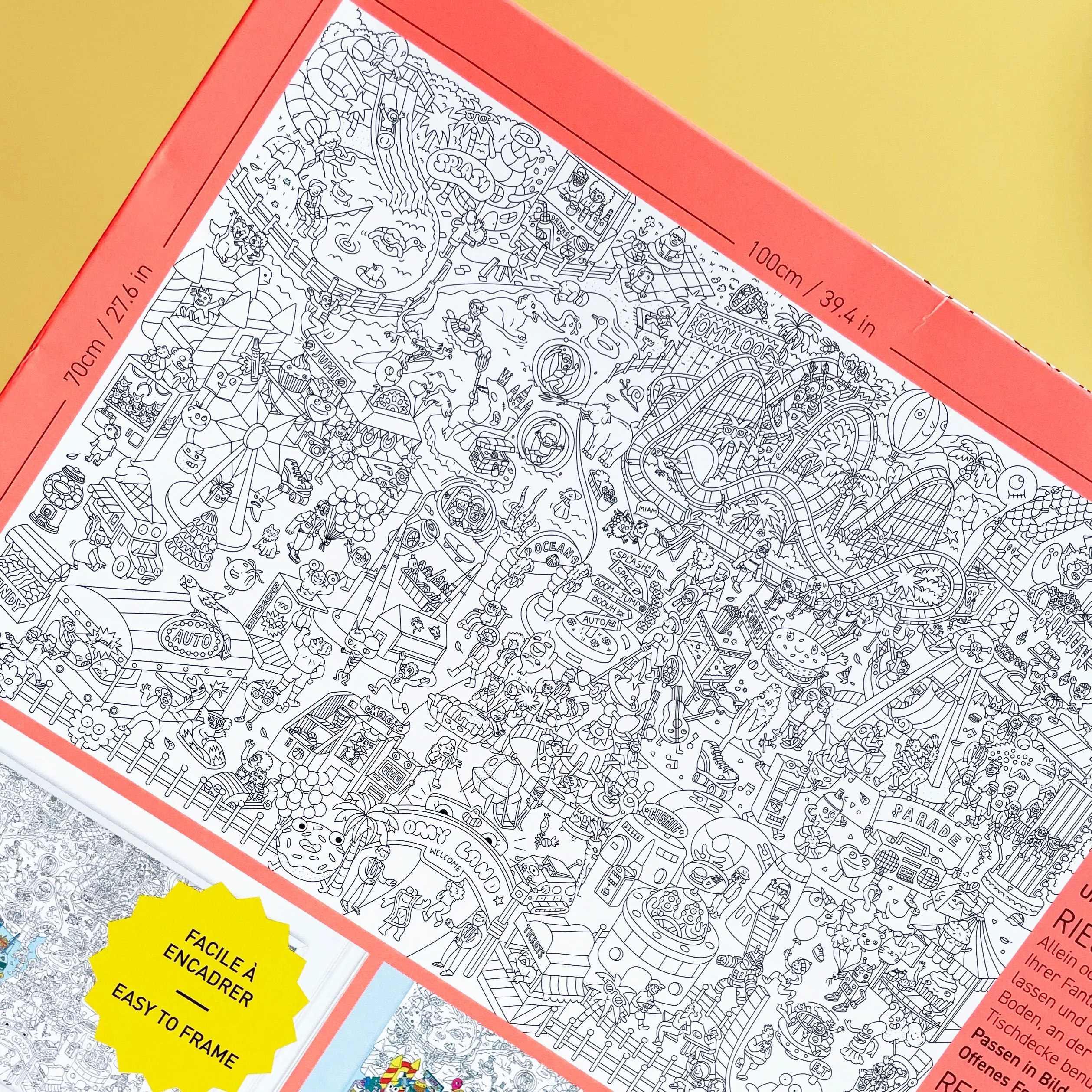 Fun Park Giant Coloring Poster