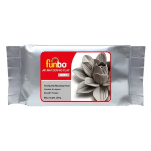 Funbo Air Hardening Clay 250gms Grey