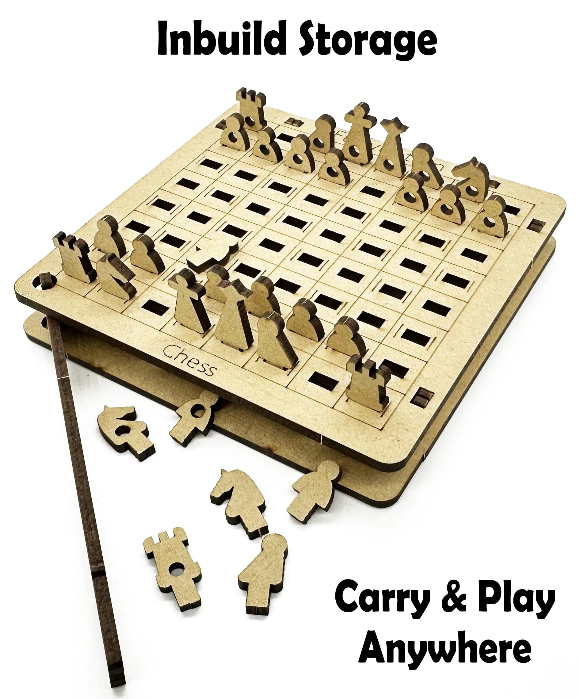 Funvention- for Little Scientist in Every Kid Combo Of 4 Diy Pocket Travel Games (Tic Tac Toe,Chess,Checkers,Millboard) For Kids 4 Years,Fun Learning Educational Family Board Game,Best Birthday Gifts