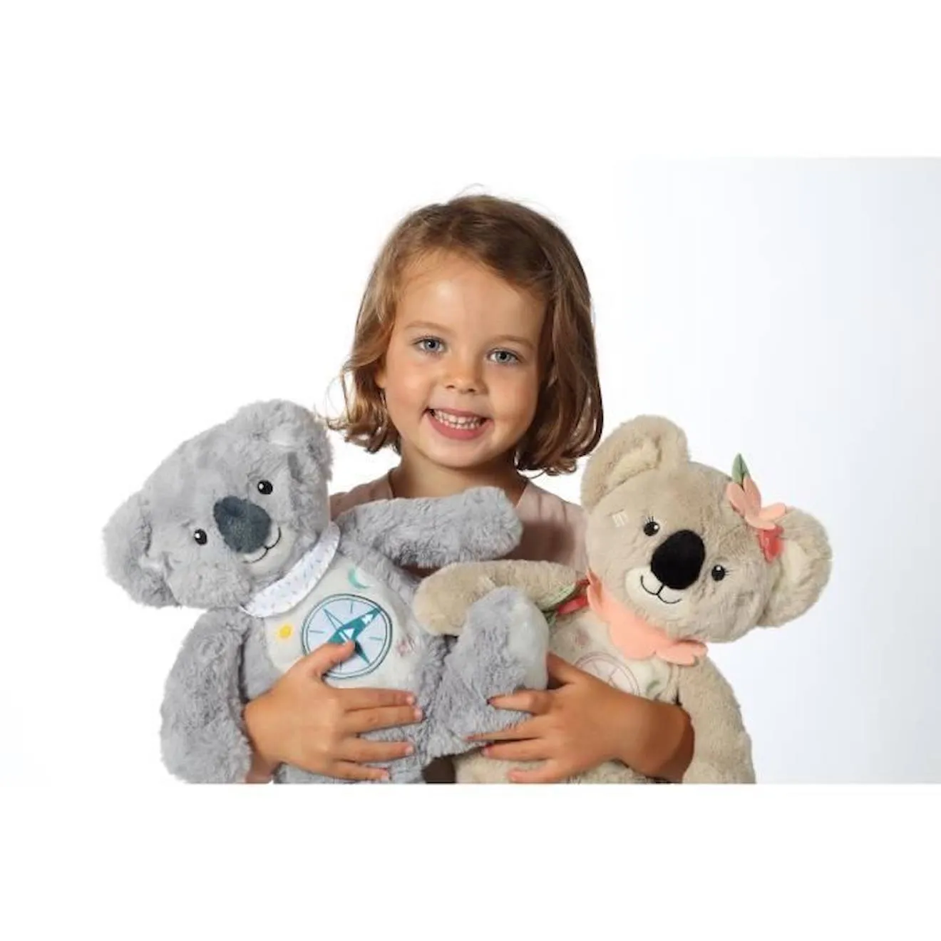 Gipsy Toys - KWALYNA - Koala conteur d’Histoires - Peluche Qui Parle Interactive -Version française - 2h de Contes Merveilleux gris - Gipsy Toys