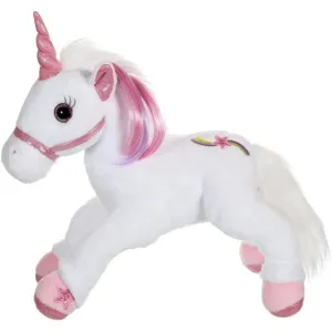 Gipsy Toys - Lica Bella Féerique Et Lumineuse - Peluche Licorne Interactive - 35 cm - Blanc - Rose rose - Gipsy Toys