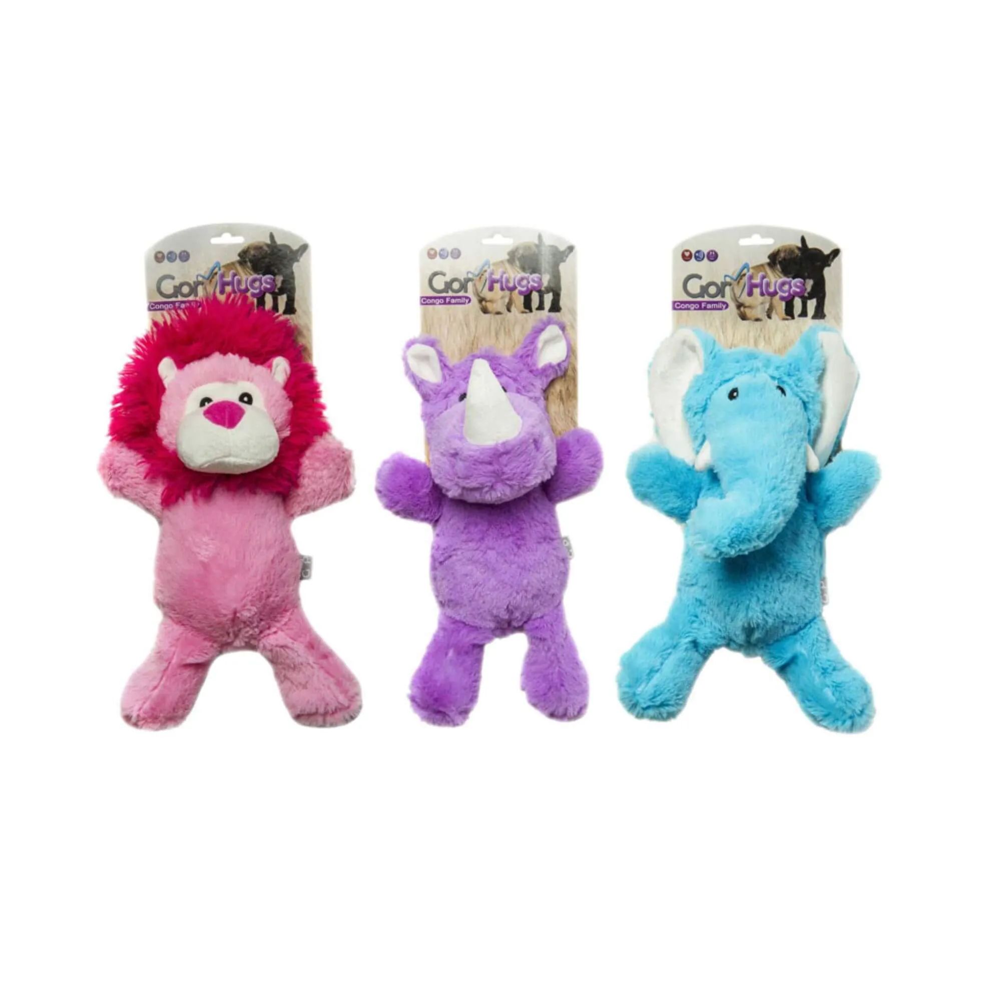 Gor Hugs Congo Family Plush Dog Toys