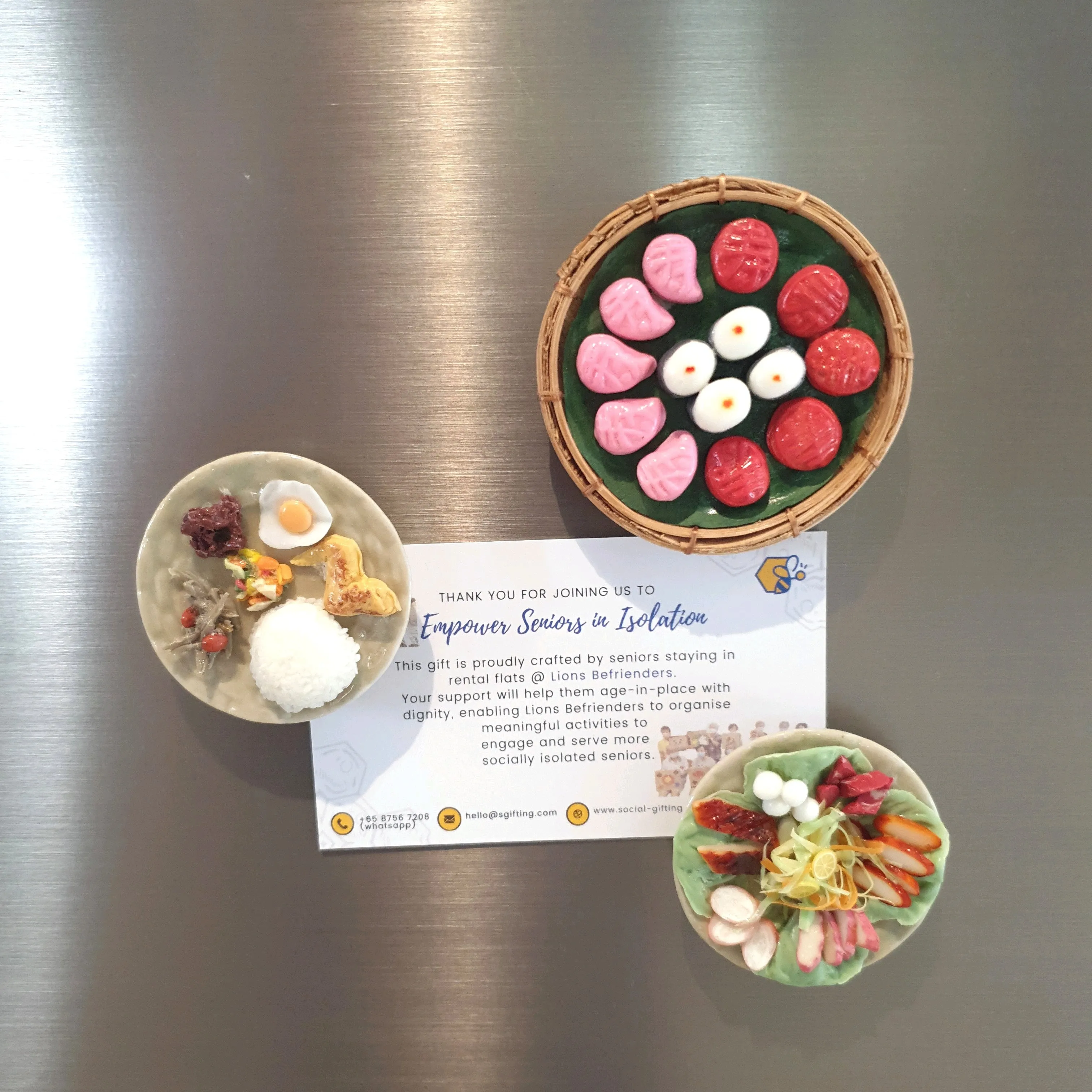 Handmade Miniature Food Platter Magnet (1)