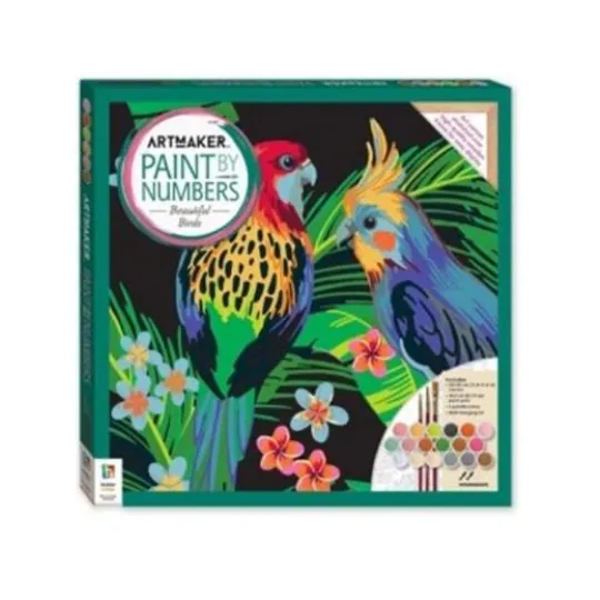 Hinkler Art Maker Paint by Numbers Beautiful Birds