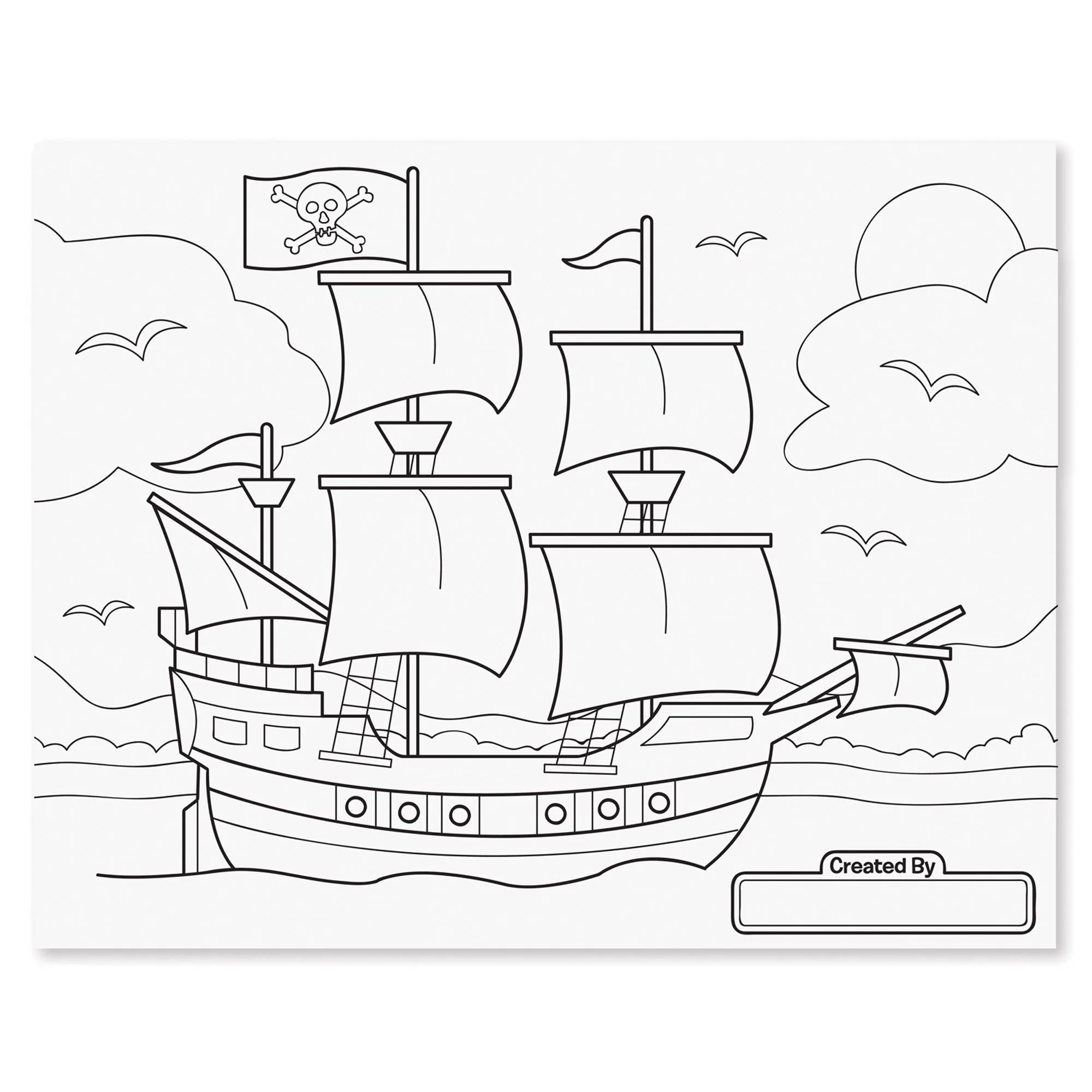 Jumbo Coloring Pad - Blue 11" x 14"