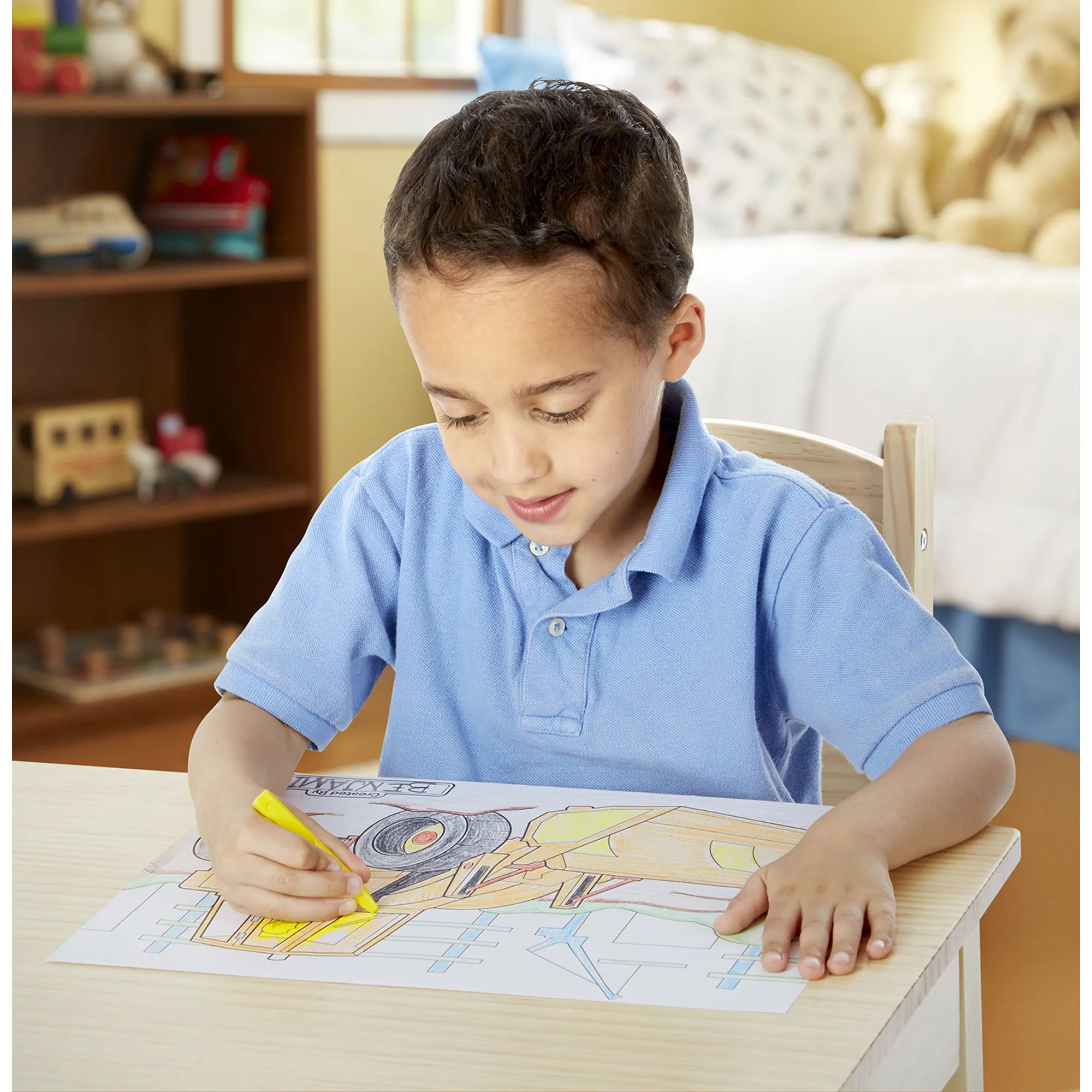 Jumbo Coloring Pad - Blue 11" x 14"