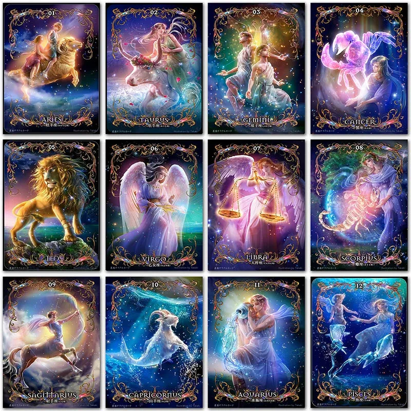 Leo Sign - Zodiac Abstract  Diamond Painting, Full Round/Square 5D Rhinestone Embroidery