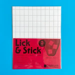 Lick & Stick Stamp Sheet