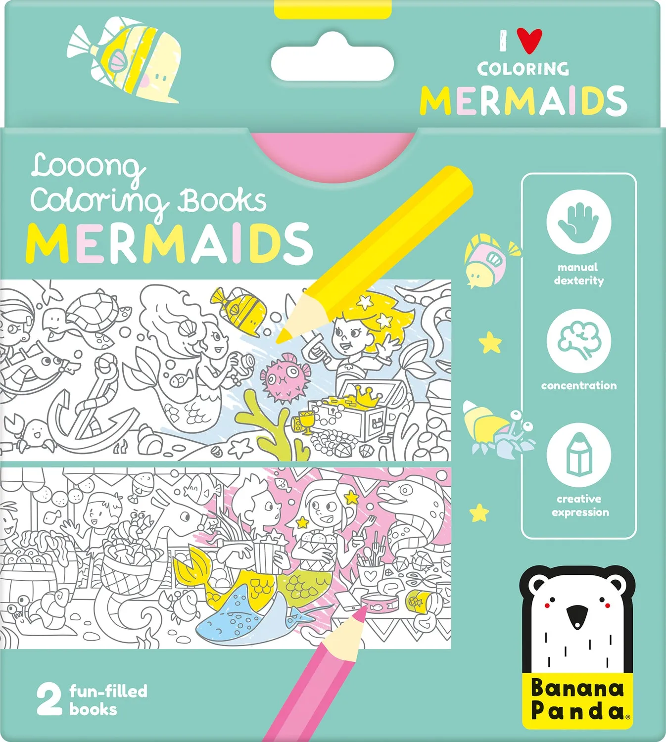 Looong Coloring Books Mermaids