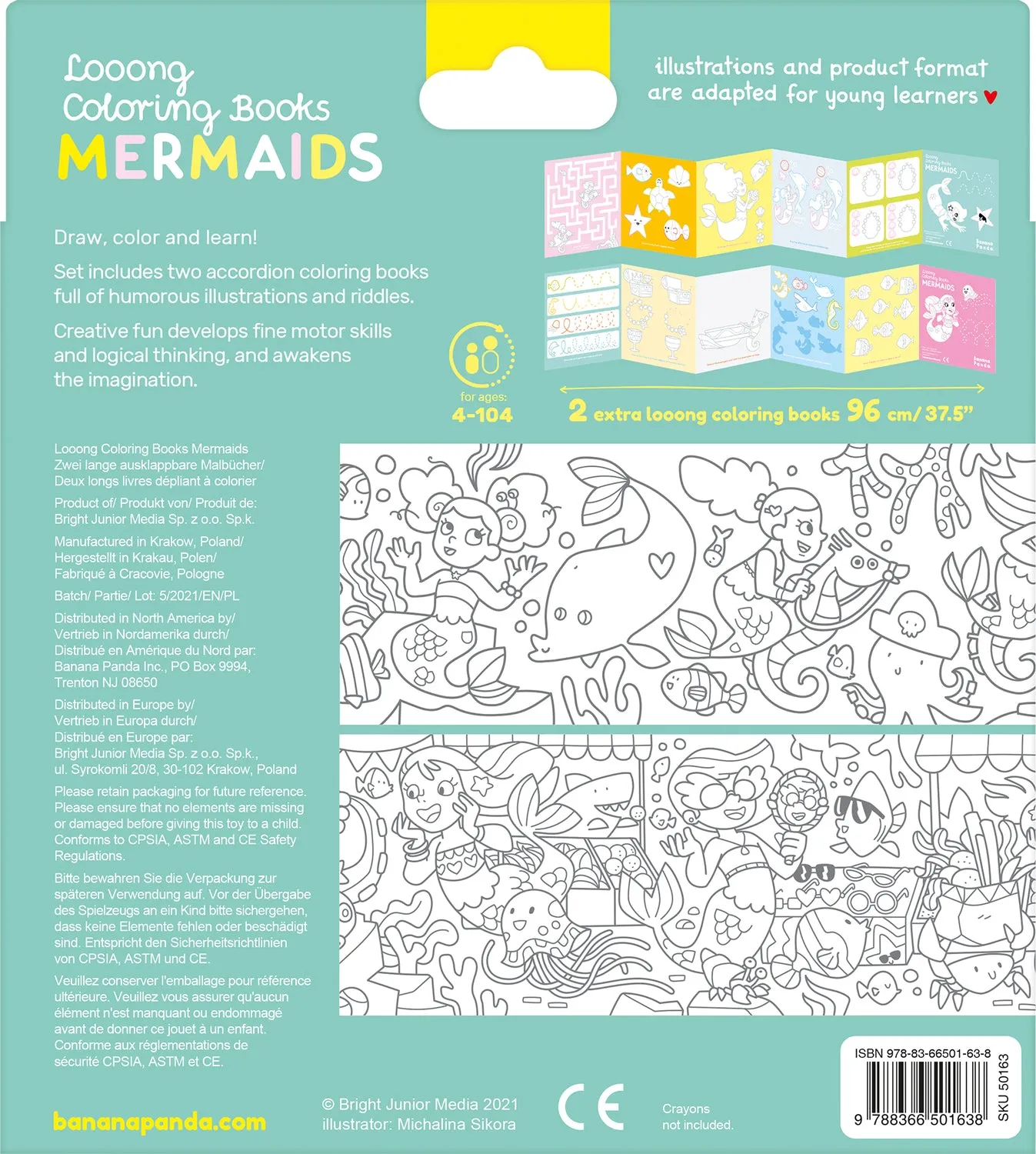 Looong Coloring Books Mermaids