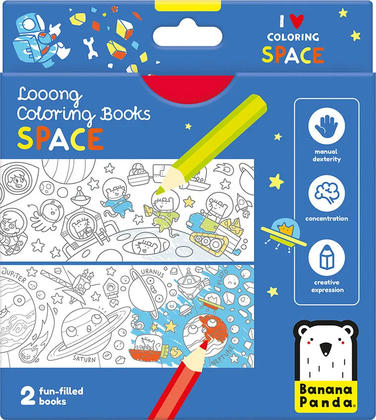 Looong Coloring Books Space