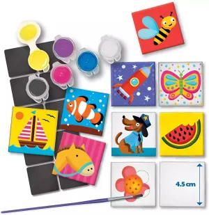 Magnetic Tile Art Painting Kit - 10 Tiles